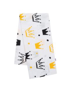 Flanel pelenka nyomtatott mintával New Baby fehér korona