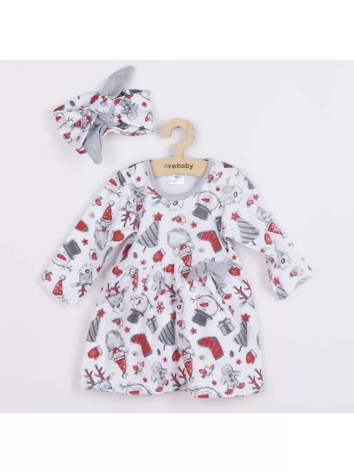 Baba nyári ruha fejpánttal New Baby Christmas