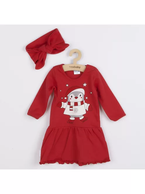 Baba nyári ruha fejpánttal New Baby Winter Penguin