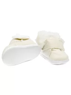 Baba téli velúr cipő New Baby 0-3 h bézs