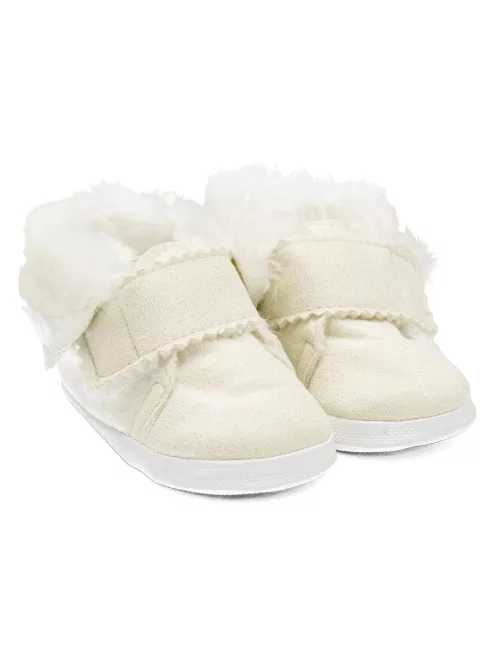 Baba téli velúr cipő New Baby 0-3 h bézs