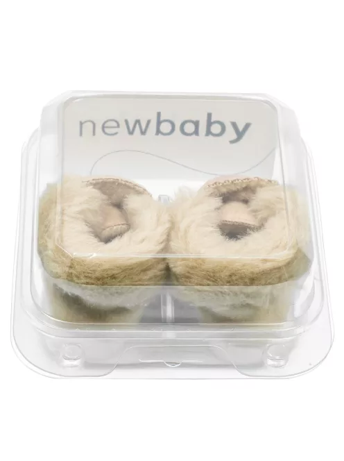 Baba téli velúr cipő New Baby 0-3 h világos barna