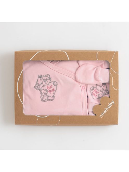5-részes baba együttes újszülötteknek New Baby Classic rózsaszín
