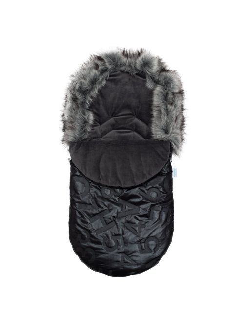 Luxus lábzsák szőrmével New Baby fekete