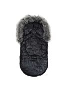 Luxus lábzsák szőrmével New Baby fekete