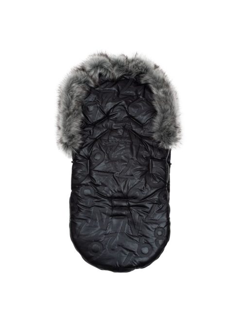 Luxus lábzsák szőrmével New Baby fekete