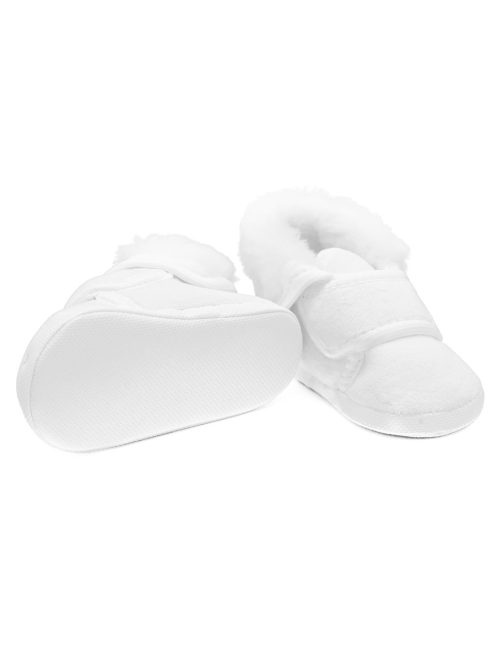 Baba téli velúr cipő a kereszteléshez New Baby 0-3 h fiú