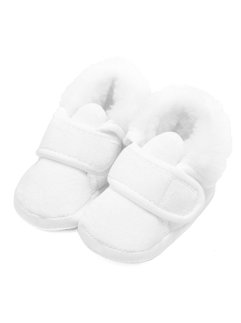 Baba téli velúr cipő a kereszteléshez New Baby 3-6 h fiú