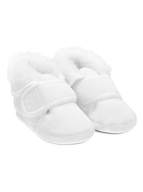 Baba téli velúr cipő a kereszteléshez New Baby 3-6 h fiú