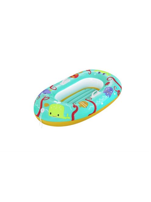 Gyermek felfújható tetővel Bestway Halacskák 119x79 cm