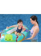 Gyermek felfújható tetővel Bestway Halacskák 119x79 cm