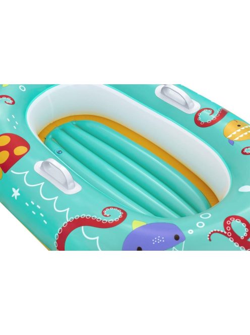 Gyermek felfújható tetővel Bestway Halacskák 119x79 cm