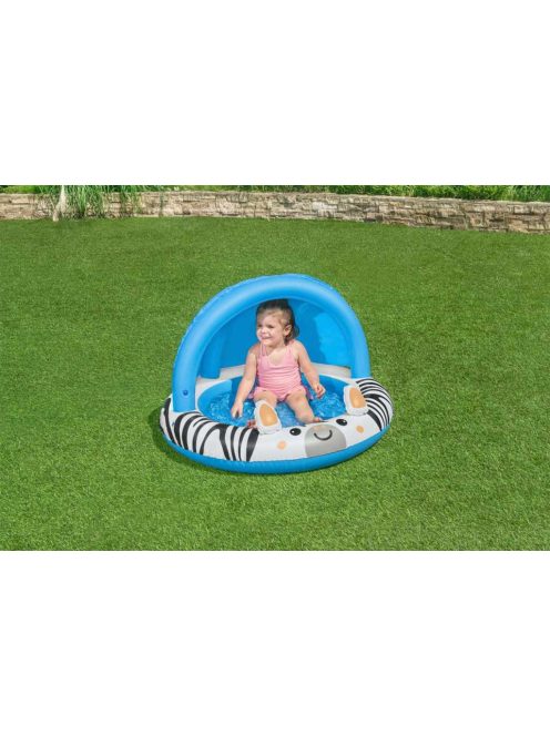 Gyermek felfújhatós medence tetővel Bestway Zebra 97cm x 66cm