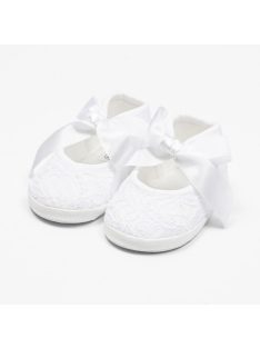 Baba csipke cipő New Baby fehér 0-3 h