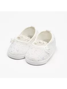 Baba csipke balettcipők New Baby bézs 12-18 h