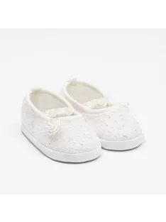 Baba csipke balettcipők New Baby bézs 12-18 h