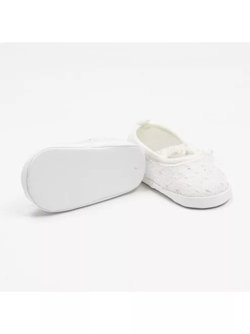 Baba csipke balettcipők New Baby bézs 12-18 h