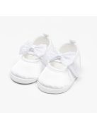Baba szatén balettcipők New Baby fehér 0-3 h