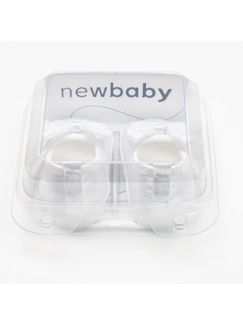 Baba szatén balettcipők New Baby fehér 0-3 h