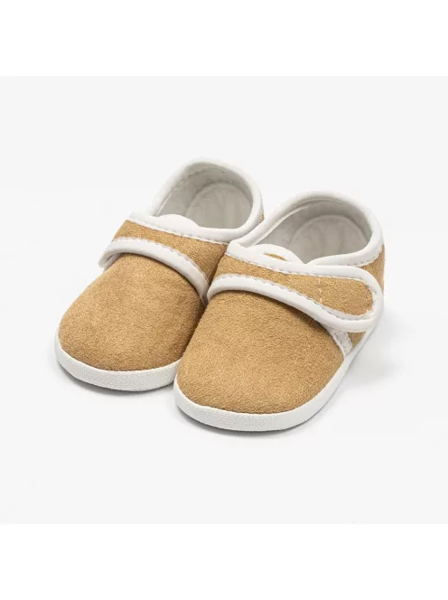 Baba velúr cipők New Baby barna 0-3 h