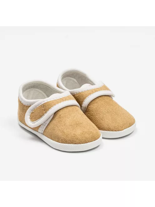 Baba velúr cipők New Baby barna 0-3 h