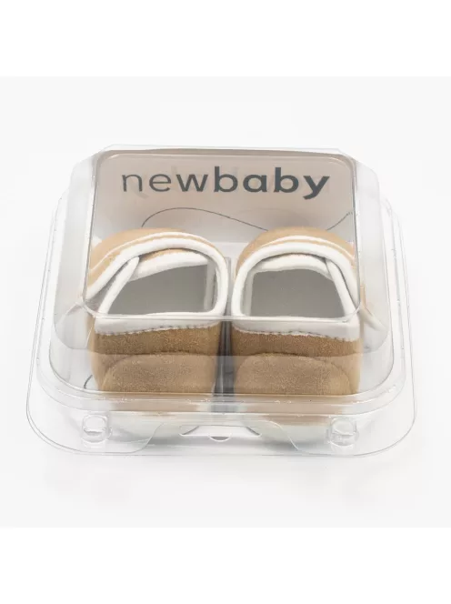 Baba velúr cipők New Baby barna 0-3 h