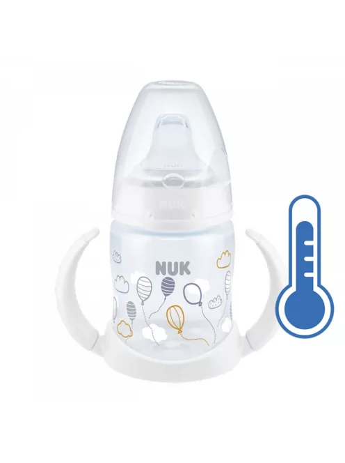 Baba tanuló itatópohár NUK hőmérséklet jelzővel 150 ml fehér