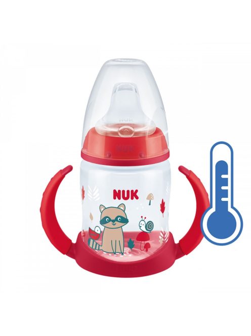 Baba tanuló itatópohár NUK hőmérséklet jelzővel 150 ml piros