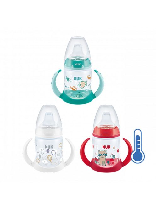 Baba tanuló itatópohár NUK hőmérséklet jelzővel 150 ml piros