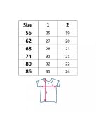 Baba pamut rövid ujjú póló New Baby Go!go!go!