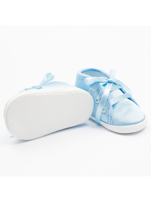 Baba szatén cipő New Baby kék 12-18 h