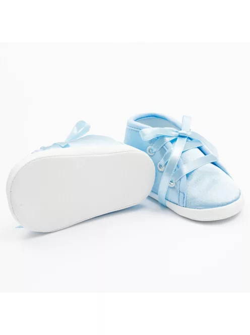 Baba szatén cipő New Baby kék 12-18 h