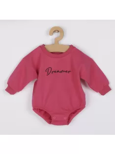   Hosszú ujjú baba body baggy Koala Dreamer sötét rózsaszín