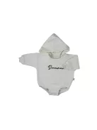 Hosszú ujjú baba body kapucnival baggy Koala Dreamer bézs