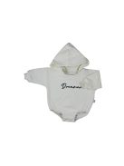 Hosszú ujjú baba body kapucnival baggy Koala Dreamer bézs