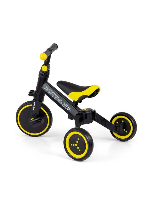 Gyerek háromkerekű bicikli 3az1-ben Milly Mally Optimus black
