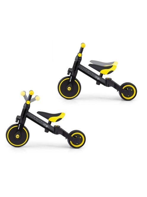 Gyerek háromkerekű bicikli 3az1-ben Milly Mally Optimus black