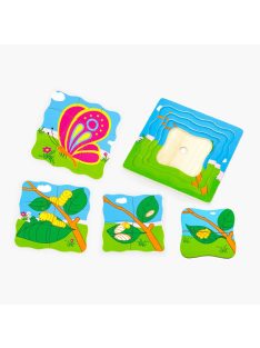 Fa puzzle  Viga lepke fejlődése