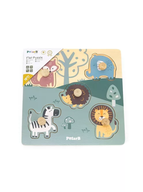 Fa betétes puzzle állatok Viga