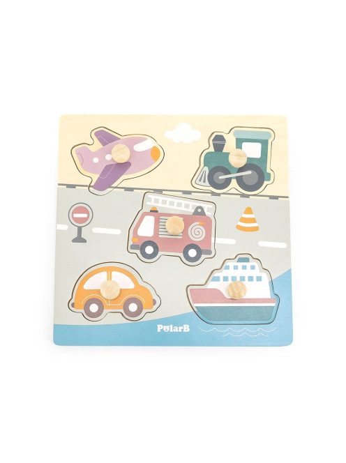 Fa puzzle járművek Viga