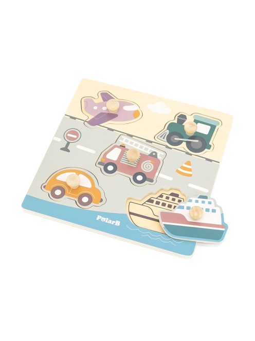 Fa puzzle járművek Viga