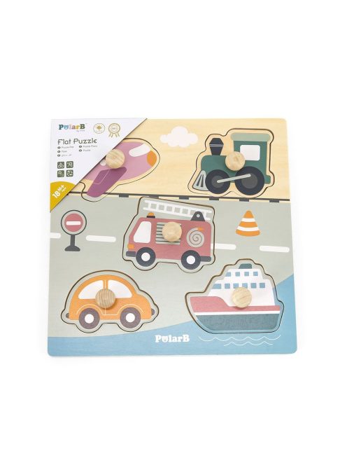 Fa puzzle járművek Viga
