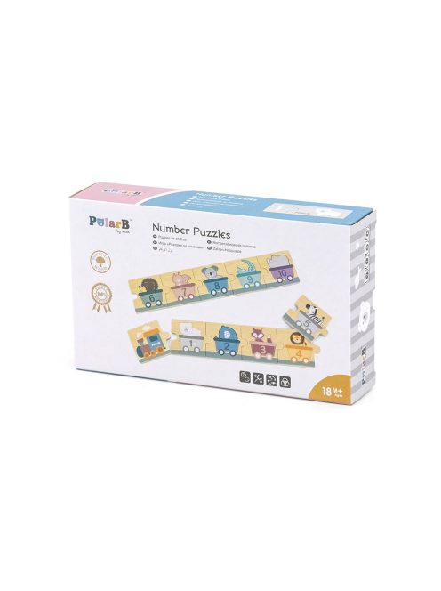 Fa puzzle számokkal Viga