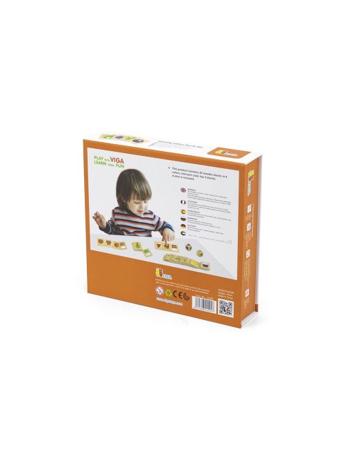 Fa puzzle színek Viga