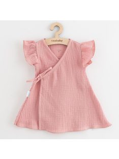 Baba muszlin ruha New Baby Soft dress rózsaszín