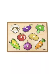 Fa betétes puzzle zöldségek Viga
