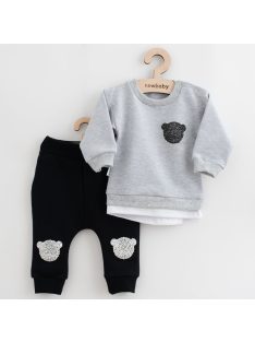   Baba együttes póló és szabadidő nadrág New Baby Brave Bear ABS szürke