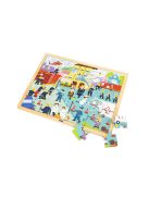 Fa puzzle Viga Tűzoltók