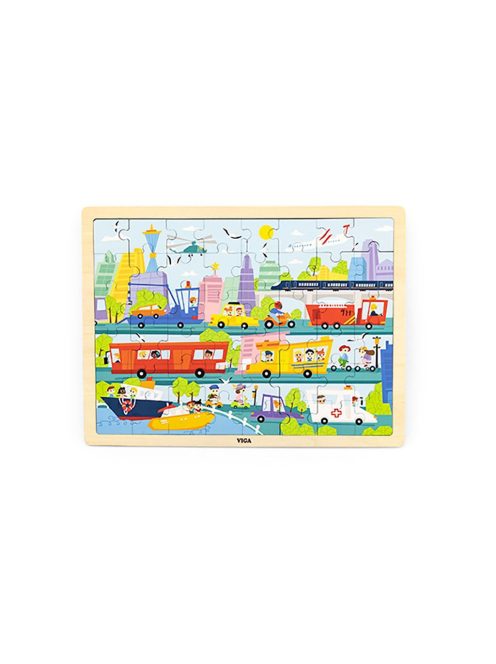 Fa puzzle Viga Transport