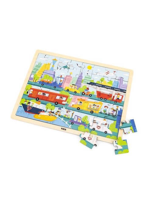 Fa puzzle Viga Transport